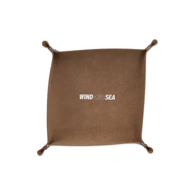 WIND AND SEA Sea Leather Tray "Brown"