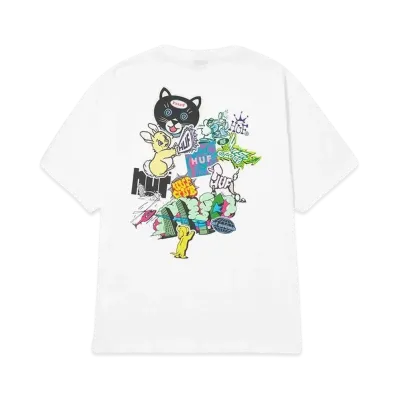 HUF Sticker Tee "White"