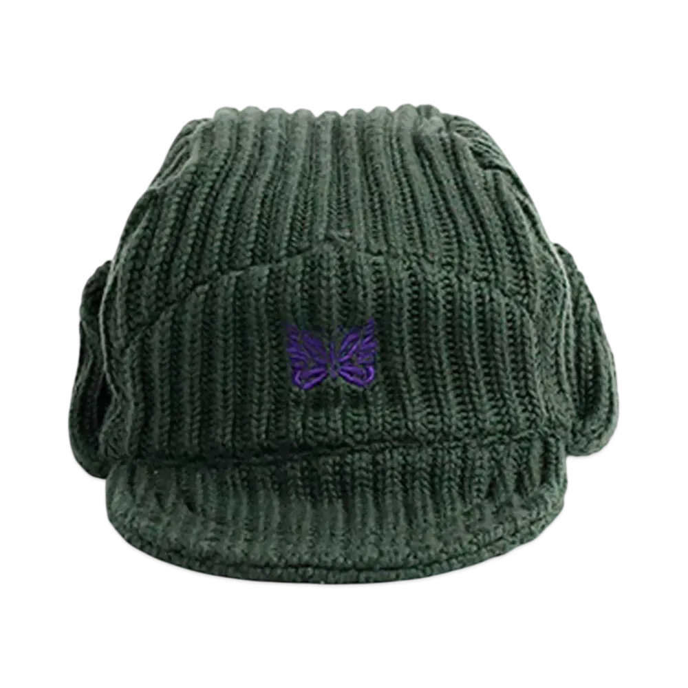 NEEDLES Merino Wool Bird Shooting Cap "Green" NS065