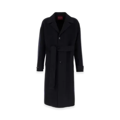 GUCCI Wool Blend Coat "Blue"