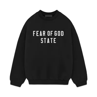 FEAR OF GOD Essentials Heavy Fleece Crewneck "Black"