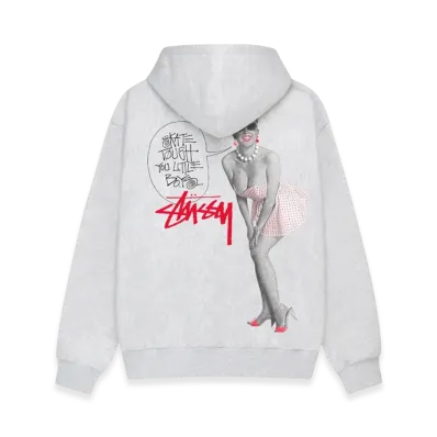 Stussy Skate Tough Zip Hoodie "Ash Heather"