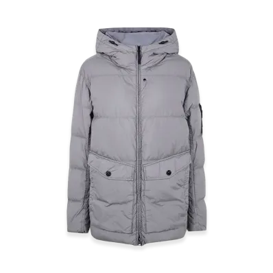 Stone Island crinkle Reps NY Padded Parka "Gray"
