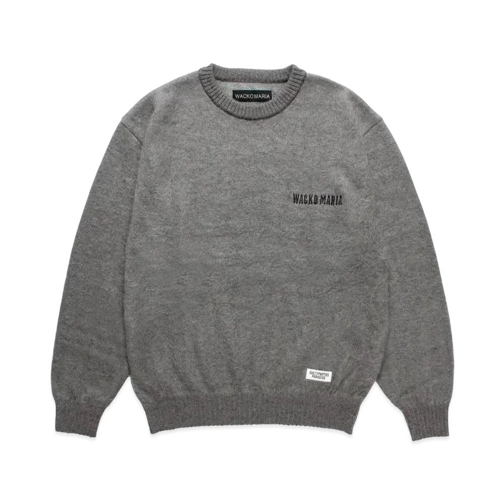 WACKO MARIA Mohair Knit Sweater "Gray"