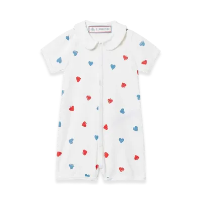 WIND AND SEA x PETIT BATEAU Print Short Sleeve Rompers "Multicolor"