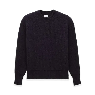 Saint Laurent Women's Thick Knit Pullover "Blue"
