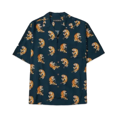 WACKO MARIA x Tim Lehi Hawaiian Shirt "Navy"