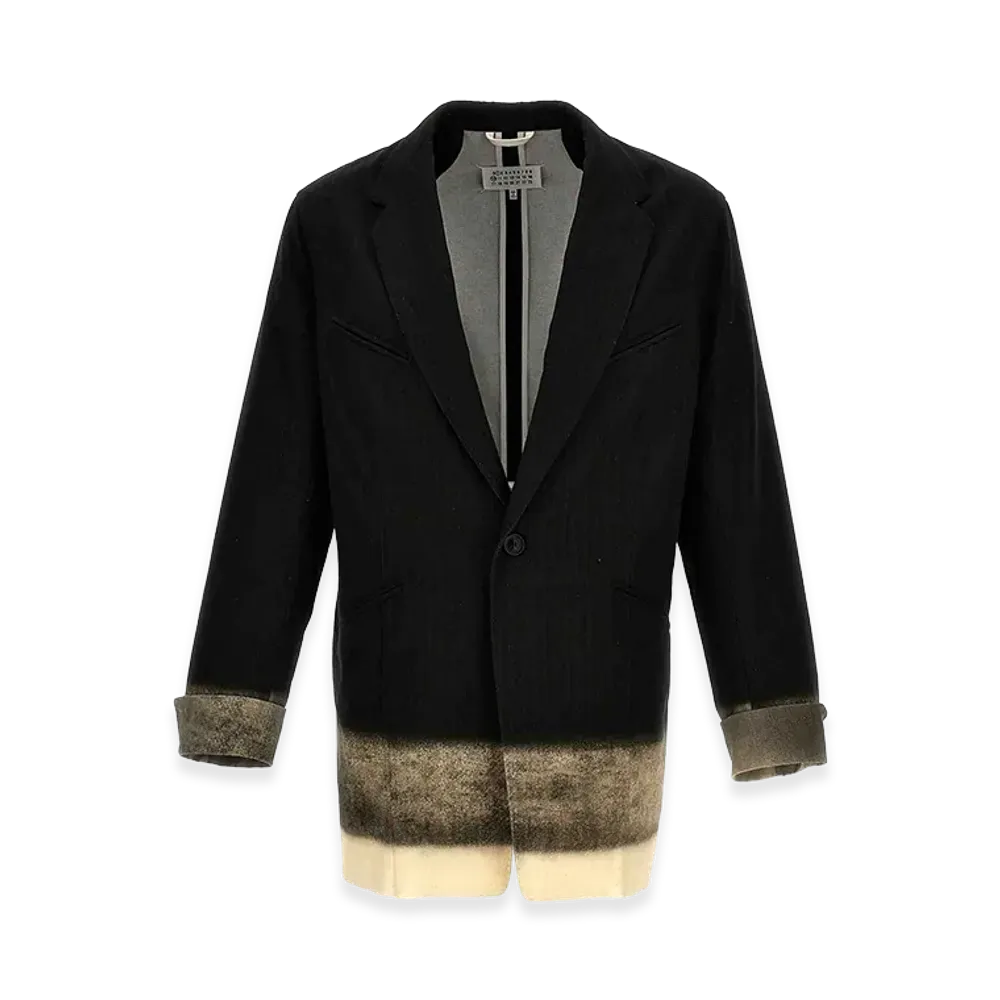Maison Margiela Pinstriped Trompe Loeil Blazer "Gray"
