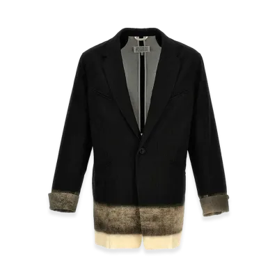 Maison Margiela Pinstriped Trompe Loeil Blazer "Gray"