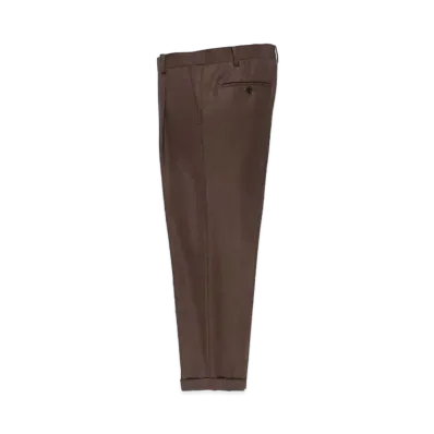 WACKO MARIA DORMEUIL / Glitter Pleated Trousers (type-1) "Brown"