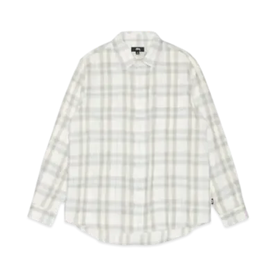 Stussy Beach Plaid Shirt "Off White"