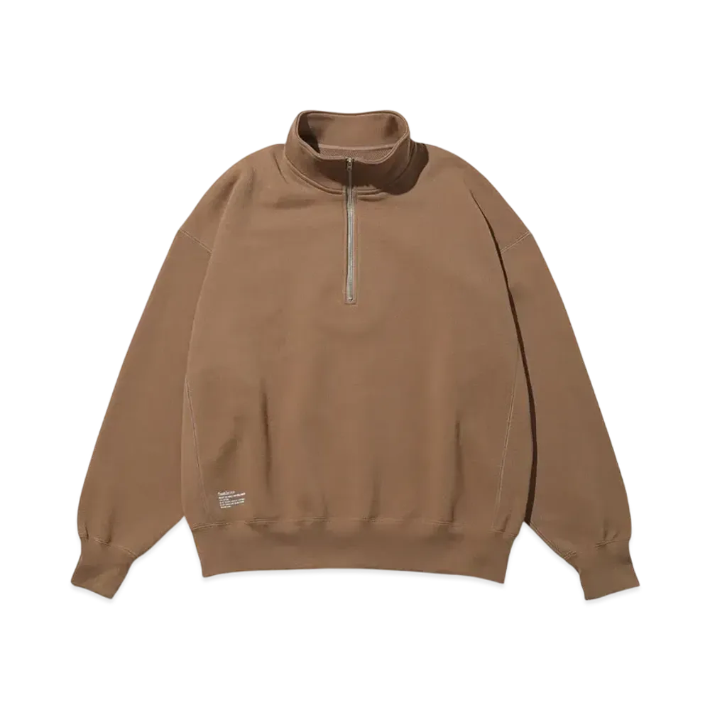 FreshService Heavy Oz Half Zip Pullover "Coyote"