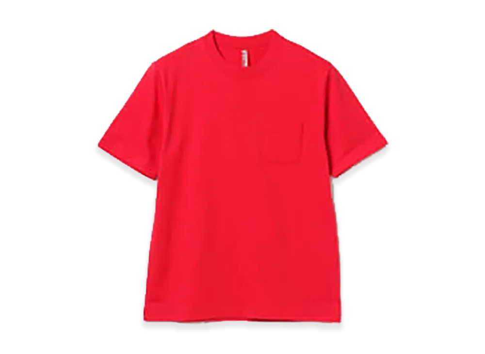 BEAMS JAPAN x LOOPWHEELER Pocket T-Shirt "Nippon Red"