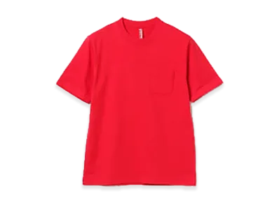 BEAMS JAPAN x LOOPWHEELER Pocket T-Shirt "Nippon Red"