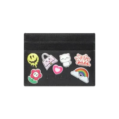 BALENCIAGA Gamer Card Holder "Black"
