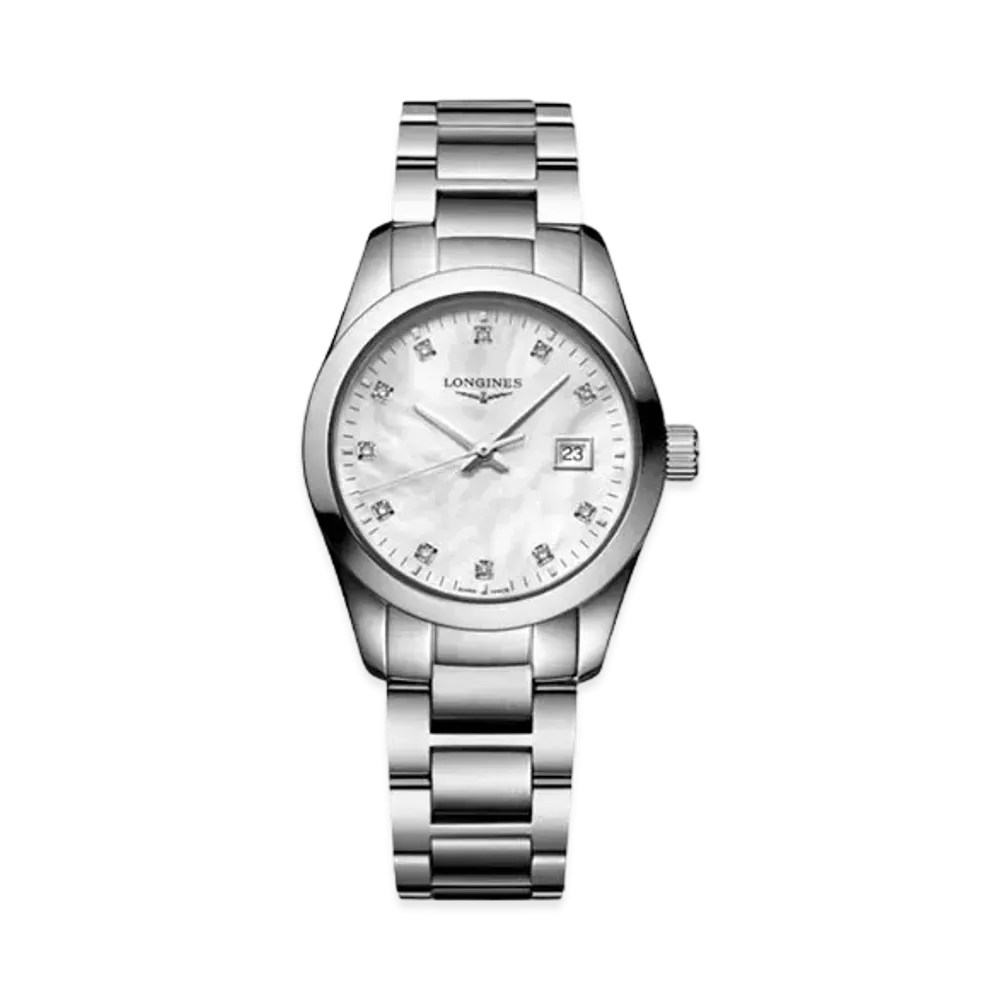 Longines Conquest Classic 29.50mm "White Mother-of-Pearl/Stainless Steel" L2.286.4.87.6