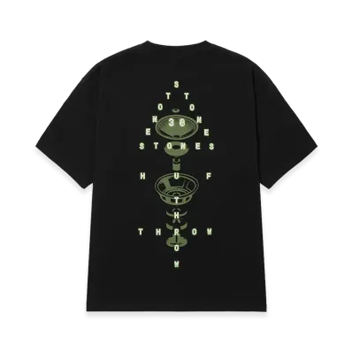 HUF x Stones Throw 30TH Tee "Black"