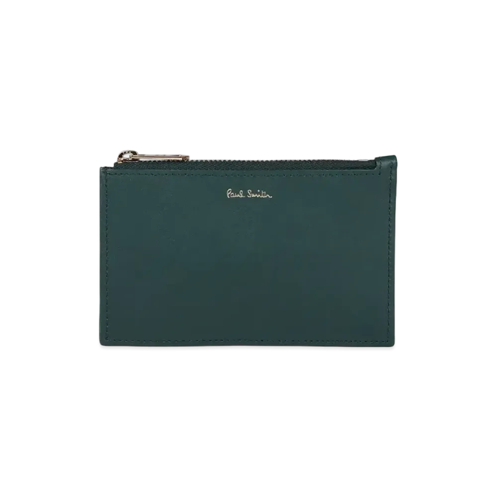 Paul Smith Signature Striped Interior Card And Coin Case "BlueGreen"