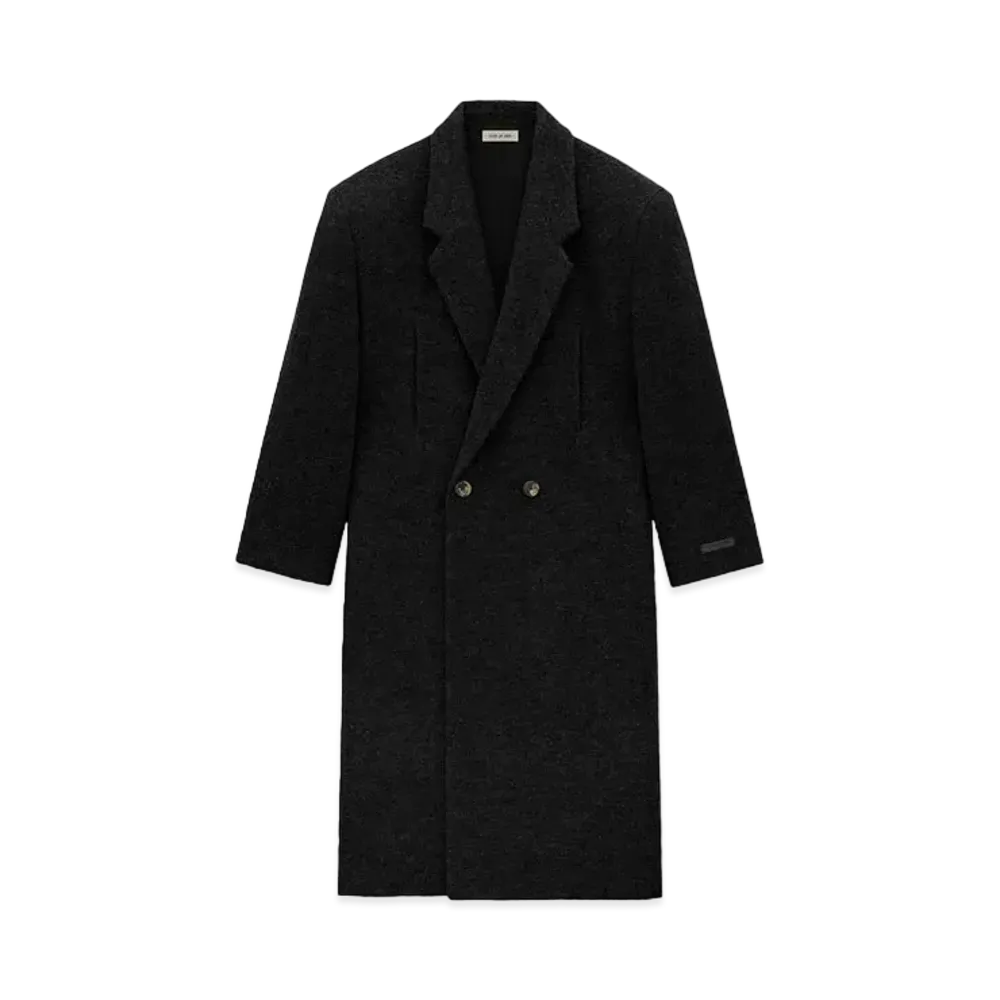 FEAR OF GOD Boiled Wool Relaxed Overcoat "Black"