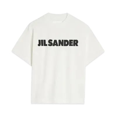 Jil Sander Women's Logo T-Shirt "Porcelain"