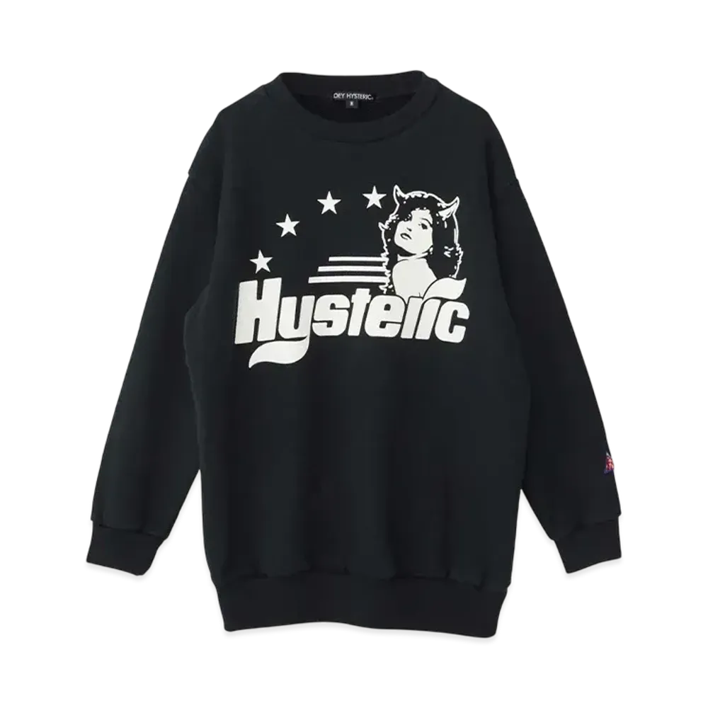HYSTERIC GLAMOUR Evil's Daydream Sweat "Black"
