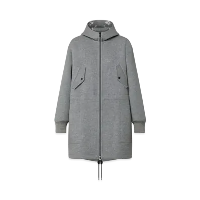 Louis Vuitton Reversible Monogram Cashgora Parka "Heather Grey"