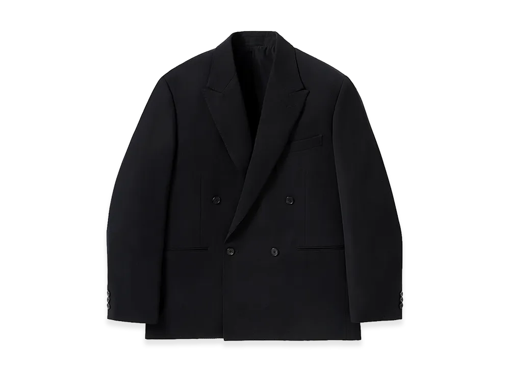 A.PRESSE Wool Double Breasted Jacket "Navy"