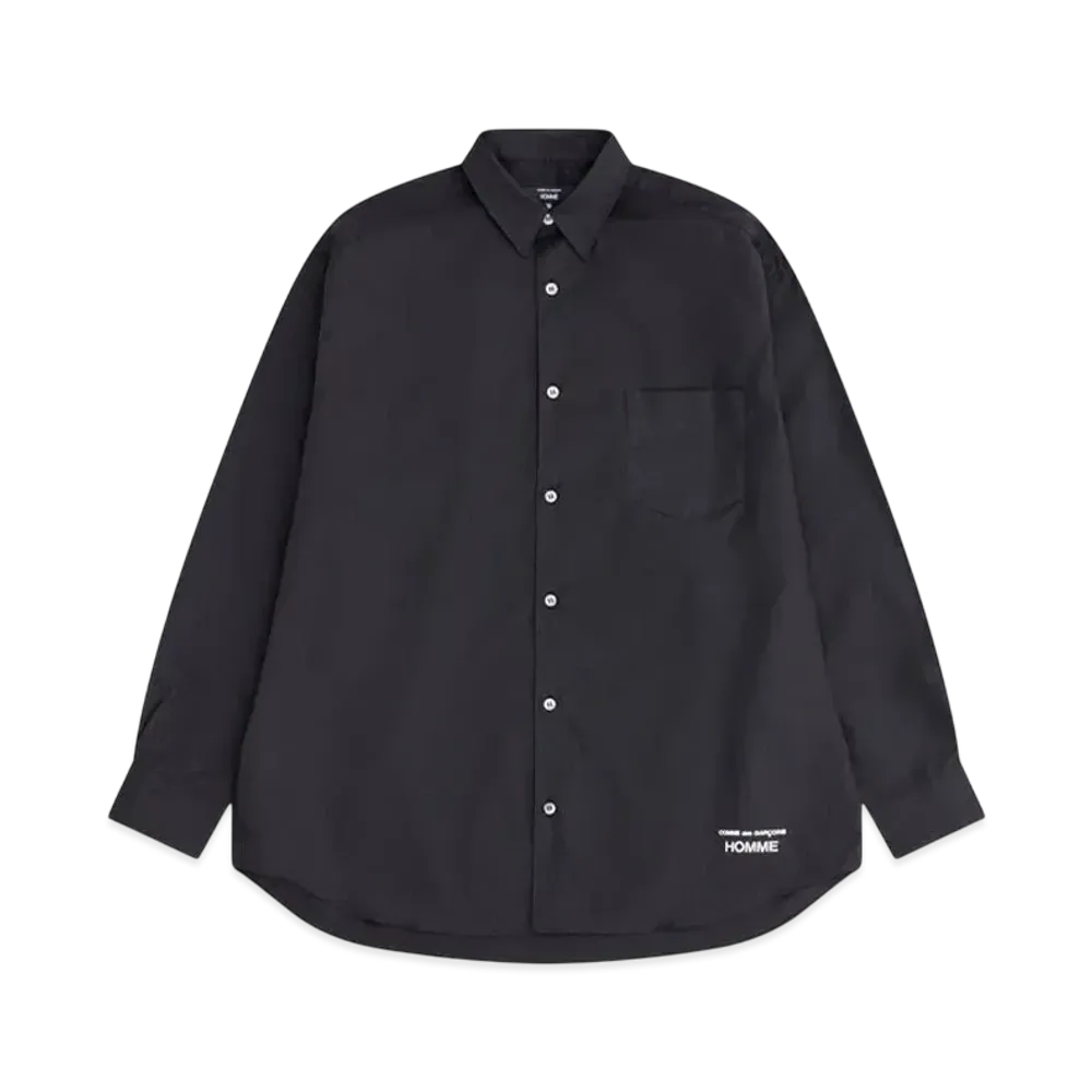 COMME des GARCONS HOMME Cotton Broad Shirts "Black"