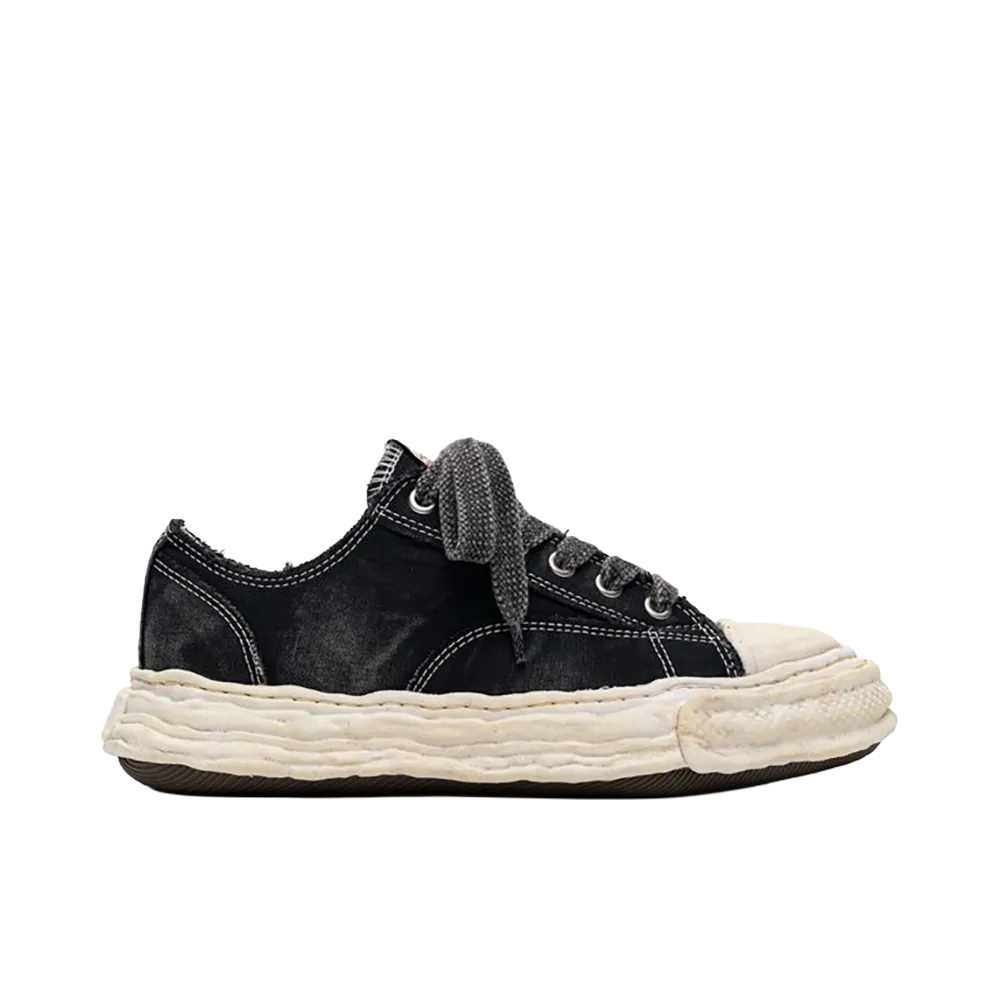 Maison MIHARA YASUHIRO PETERSON 23 OG Sole Bleached Canvas Low-top Sneakers "Black"