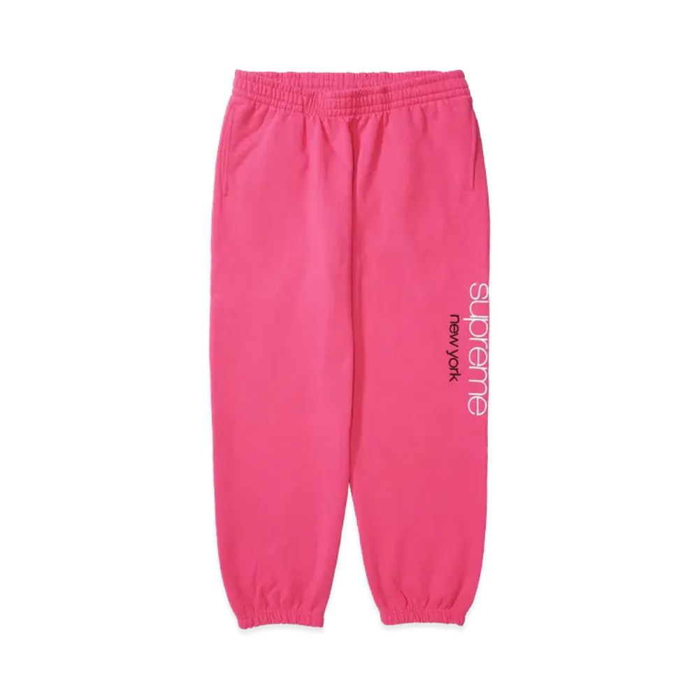 Supreme Classic Logo Sweatpant "Bright Fuchsia"