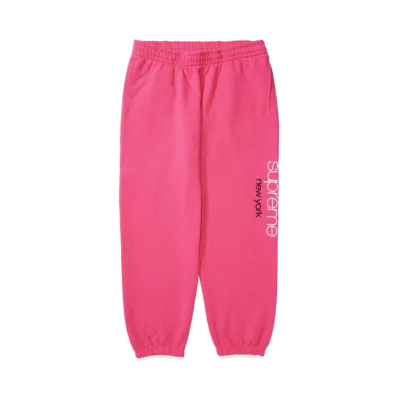 Supreme Classic Logo Sweatpant "Bright Fuchsia"