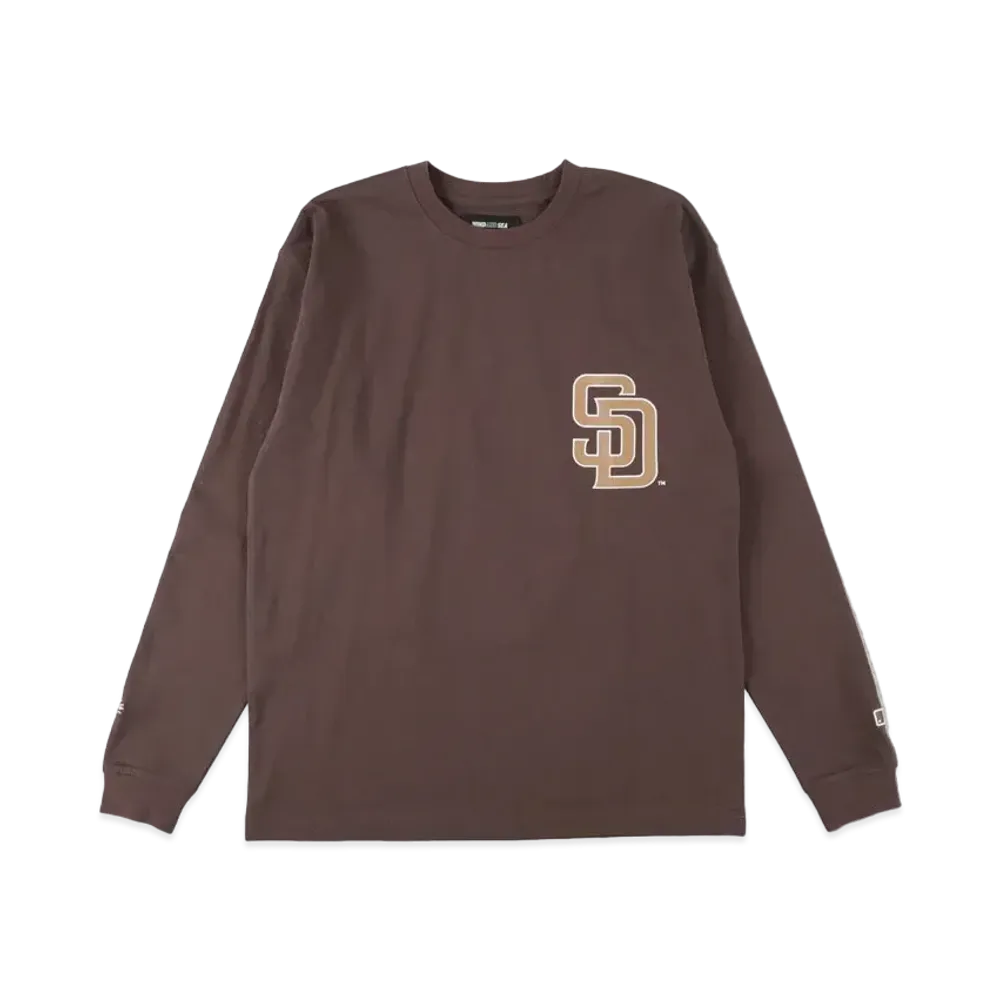 WIND AND SEA x MLB San Diego Padres L/S T-shirt "Sea Brown"