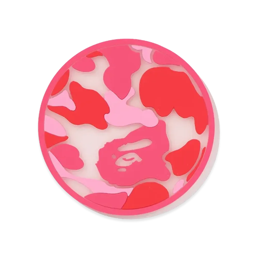 A BATHING APE ABC Camo Translucent Coaster "Pink"