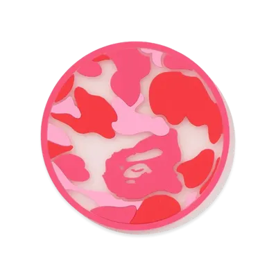A BATHING APE ABC Camo Translucent Coaster "Pink"