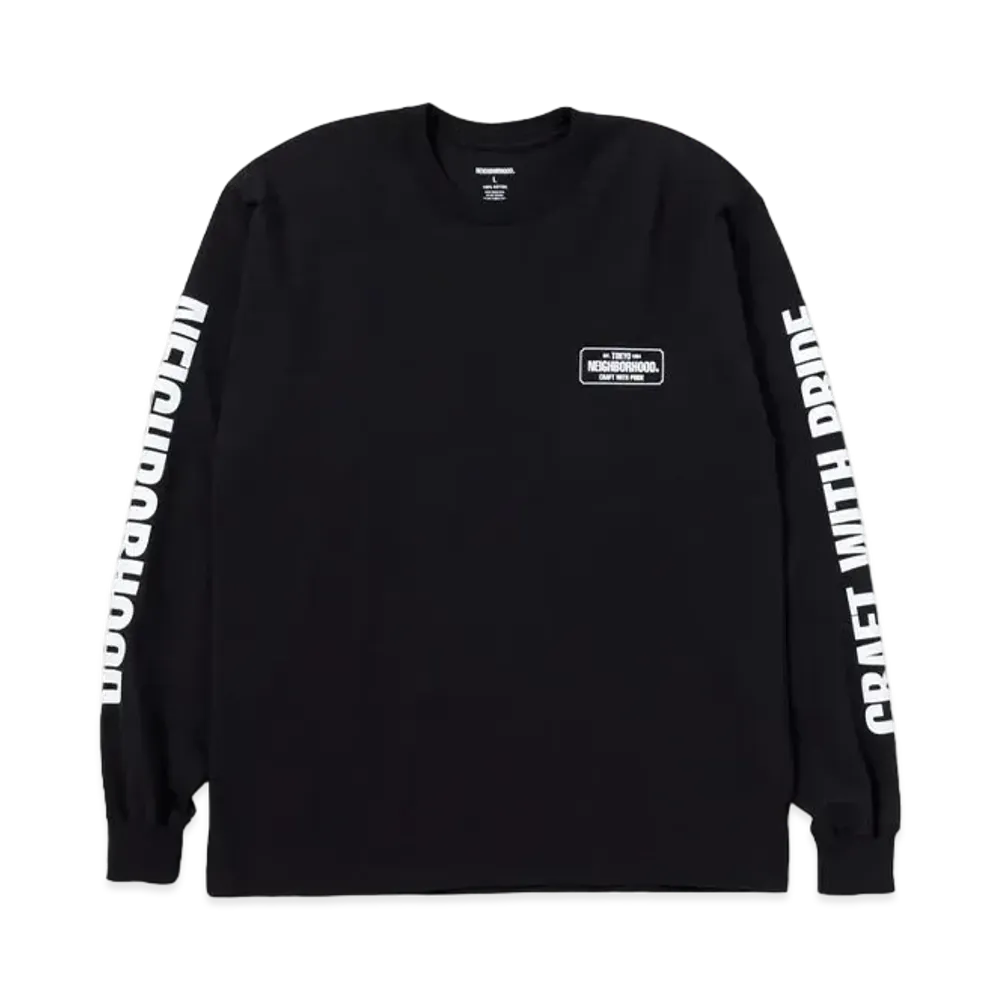 NEIGHBORHOOD NH . Tee LS-1 "Black"