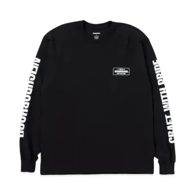 NEIGHBORHOOD NH . Tee LS-1 "Black"