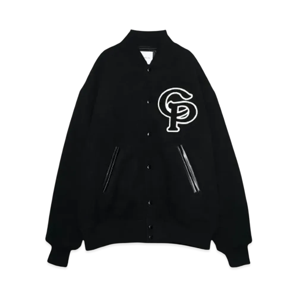 COOTIE PRODUCTIONS Wool Mossa Stadium Jacket "BLACK"