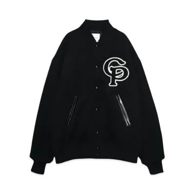 COOTIE PRODUCTIONS Wool Mossa Stadium Jacket "BLACK"