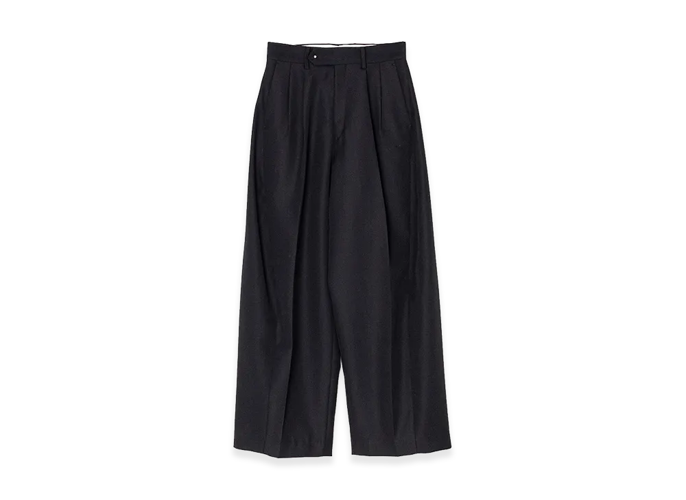 HYKE Women's Doeskin Wide Barrel Leg Pants "Black"