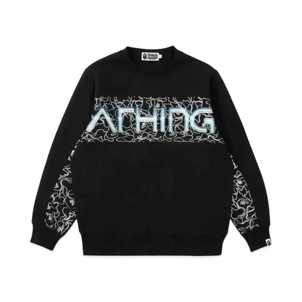 A BATHING APE X HAJIME SORAYAMA CREWNECK "Black"
