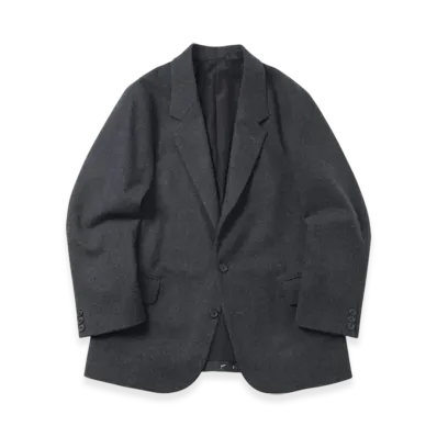 A.PRESSE Wool Flannel Jacket "Charcoal"