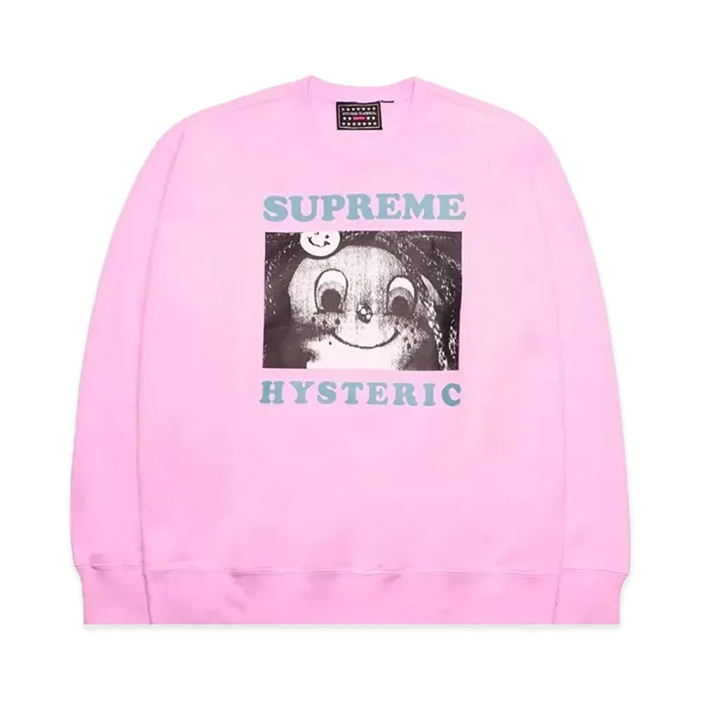 Supreme x HYSTERIC GLAMOUR Crewneck "Pink"