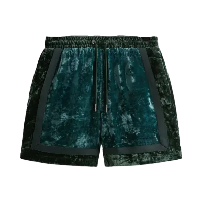 Kith &Kin Crushed Velvet Keon Short "Algae"