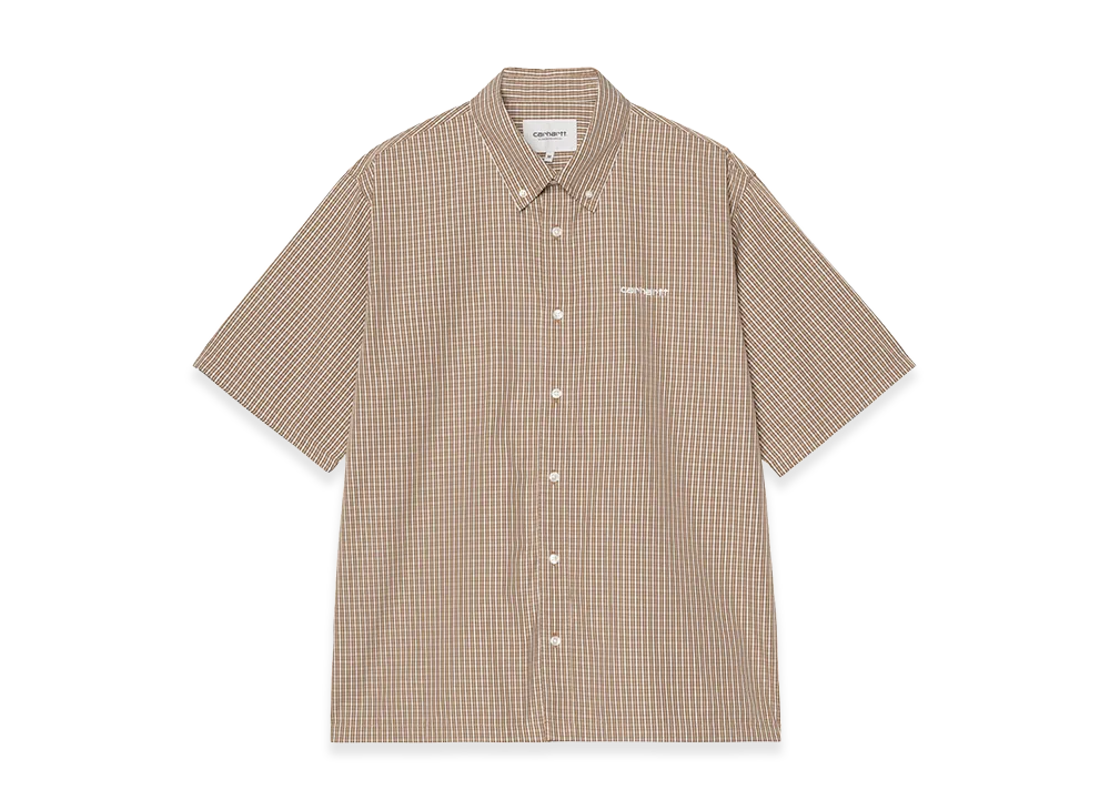 Carhartt WIP S/S Groff Shirt "Groff Check/Hamilton Brown"