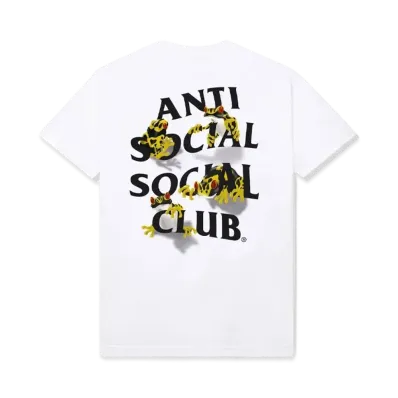 ANTI SOCIAL SOCIAL CLUB Yellow Banded Tee "White"