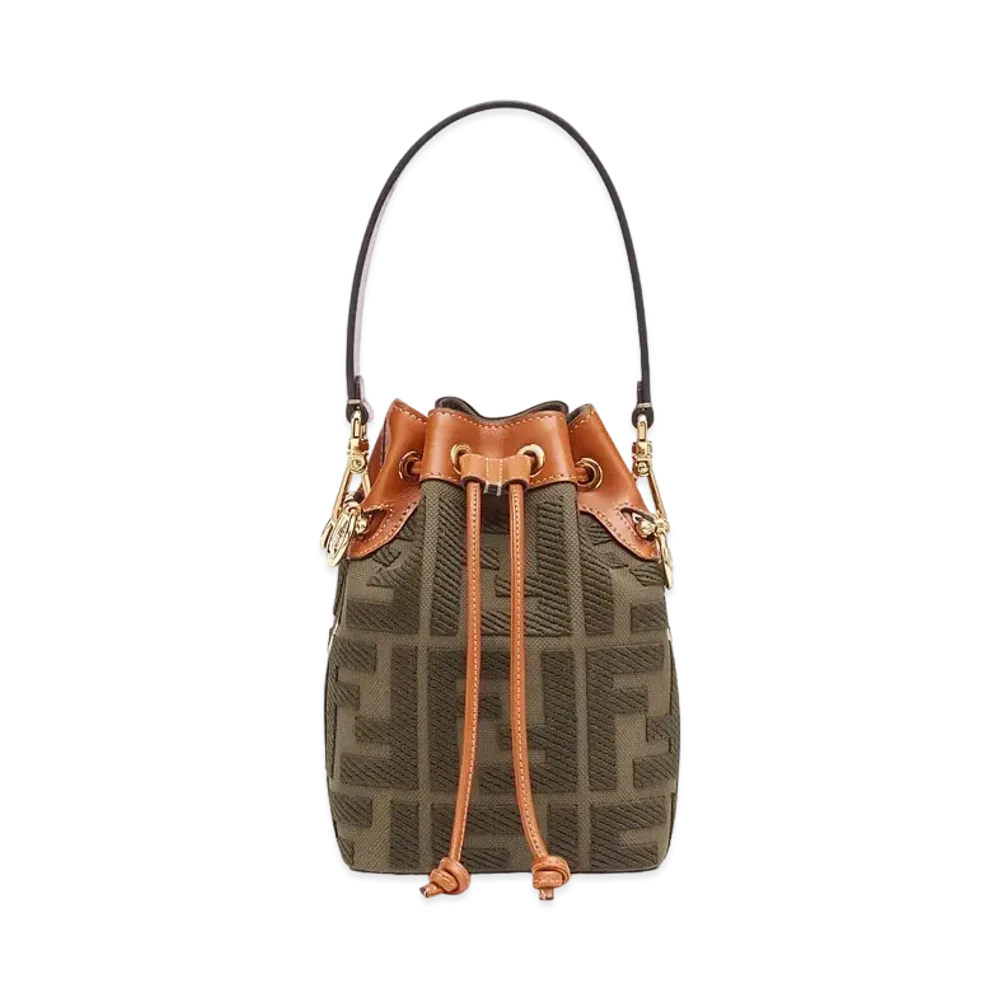FENDI Mon Tresor Canvas Mini-Bag "Green"