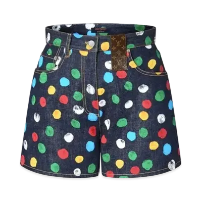 Louis Vuitton x Yayoi Kusama Painted Dots Denim Shorts