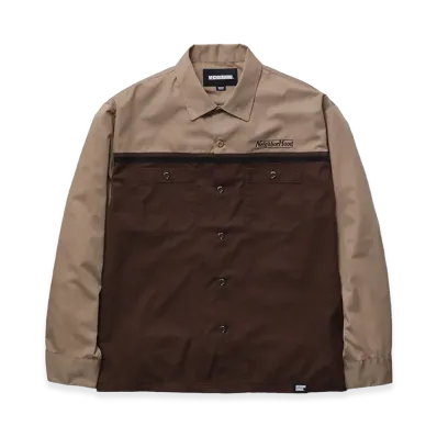 NEIGHBORHOOD Bicolor Work Shirt LS "Brown"