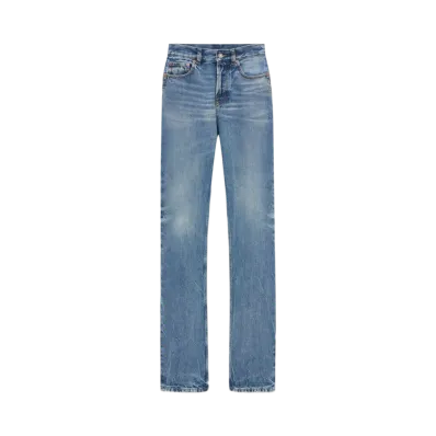 Saint Laurent Women's 90's Slim Jeans "50S Blue"