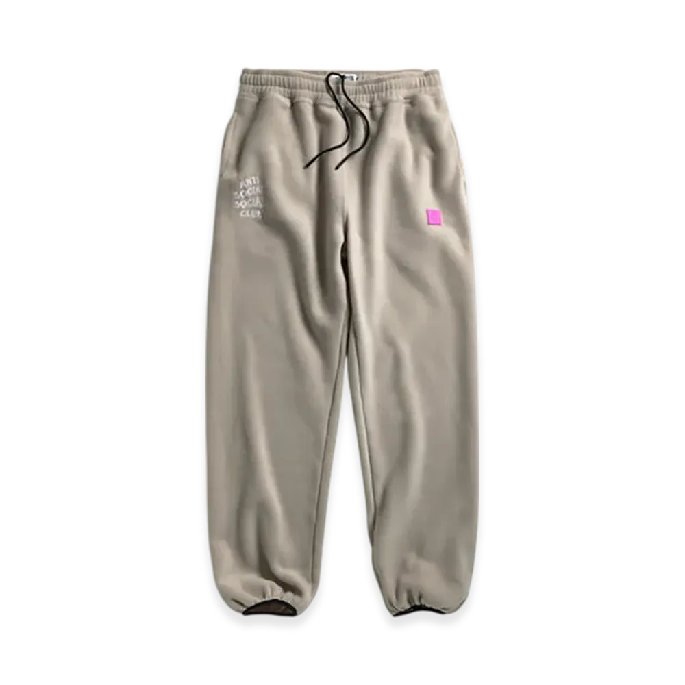 ANTI SOCIAL SOCIAL CLUB Polar Fleece Sweatpants "Tan"